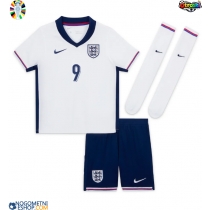 Otroški Nogometni dresi Anglija Harry Kane #9 Domači EP 2024 Kratek Rokav (+ Kratke hlače)